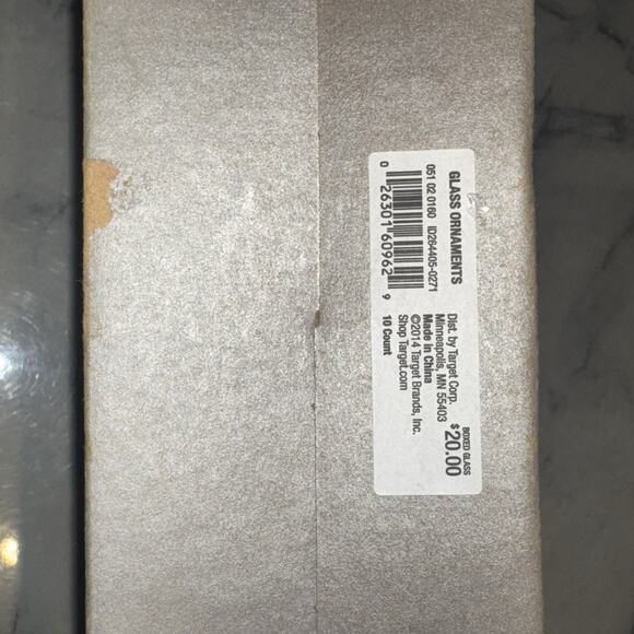 NEW 2014 Target Wondershop 10 Glass Ornaments Royal Purple Pink Glitter Teardrop - Picture 7 of 11